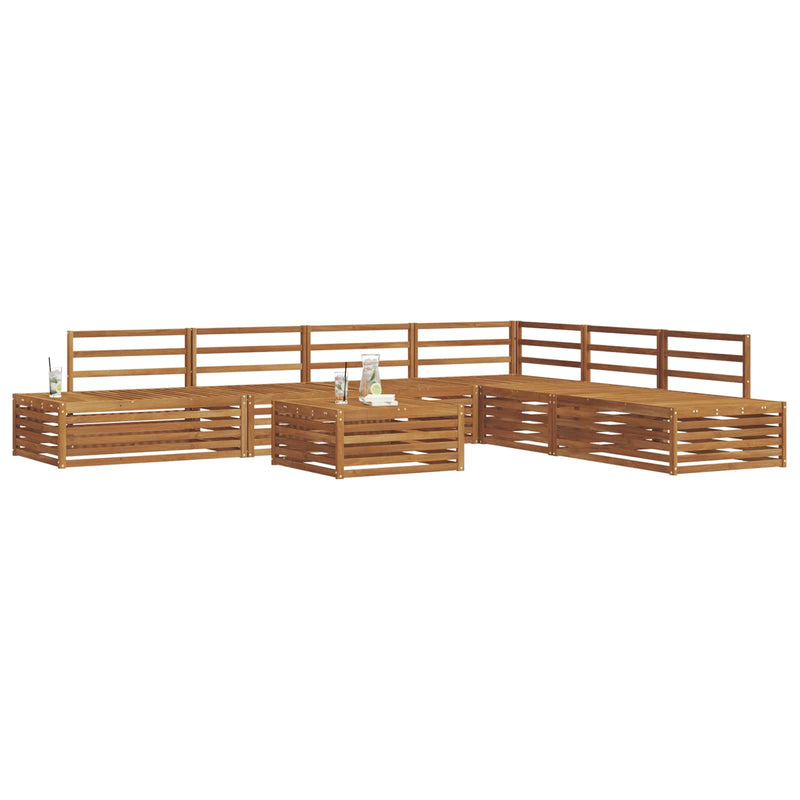 8 buc. Set de canapele de exterior Lemn Solid de Acacia natural