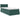 Pat cu storage cu headboard Verde închis 100 x 200 cm Catifea