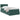Pat cu storage cu headboard Verde închis 100 x 200 cm Catifea