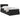 Pat cu storage cu headboard Negru 90 x 200 cm Catifea