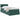 Pat cu storage cu headboard Verde închis 90 x 200 cm Catifea