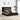 Pat cu storage cu headboard Negru 200 x 200 cm Țesătură