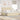Pat cu storage cu headboard Creme 200 x 200 cm Țesătură