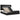 Pat cu storage cu headboard Negru 180 x 200 cm Catifea