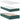 Pat cu storage cu headboard Verde închis 200 x 200 cm Catifea