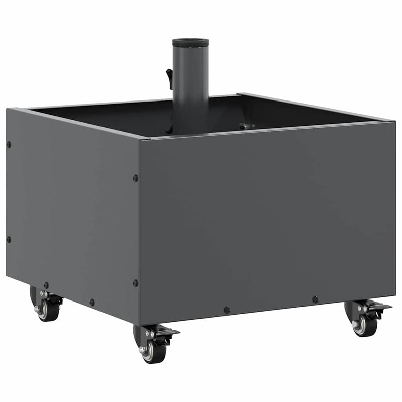 Bază pentru umbrelă Manual Antracit 45 x 45 x 45 cm Oțel