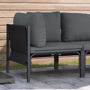 Mobilier pentru Exterior cu pernă Antracit 80 x 80 x 71 cm Oțel