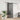 Ușă glisantă cu set feronerie neagră 90x205cm sticlă securizată