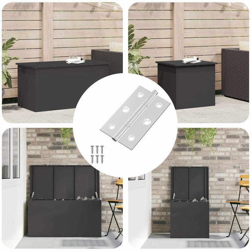 Hinge Simplu 12 buc. Argintiu 58 x 35 x 1 mm Oțel