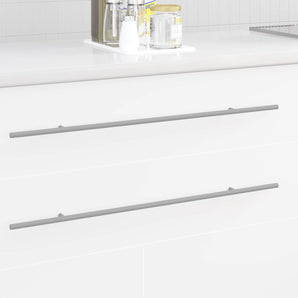 Mâner pentru Dulap 2 buc. Argintiu 700mm Oţel inoxidabil