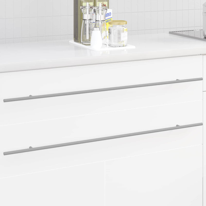 Mâner pentru Dulap 12 buc. Argintiu 900 mm Oţel inoxidabil
