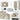 Cârlig cu Gaura de Cheie 3673 buc. Argintiu 45 x 16 x 3.5 mm