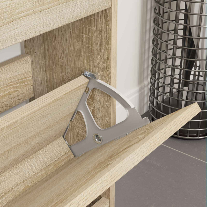 Balamă pliantă pentru sertar 2 buc. Argintiu 235 x 155 x 30 mm