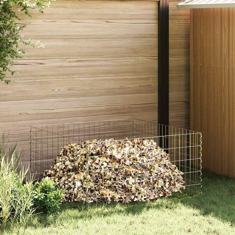 Composter pătrat 100 x 100 x 50 cm Fier