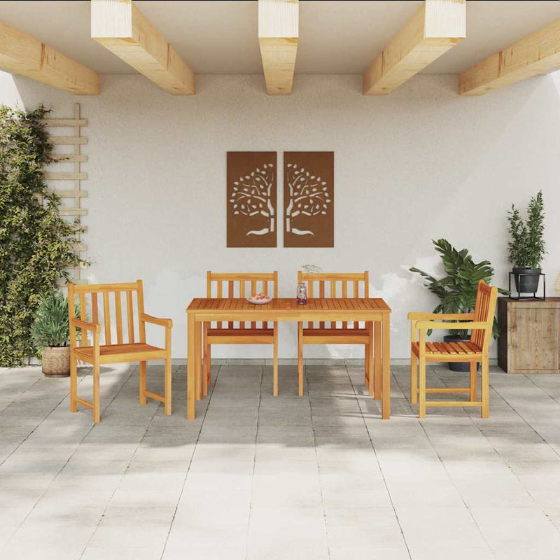 Set de masă pentru grădină 5 buc. Maro Lemn Solid de Acacia