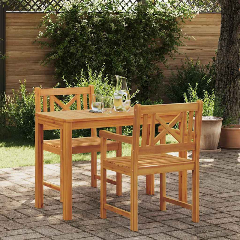 Set de masă pentru grădină 3 buc. Maro Lemn Solid de Acacia