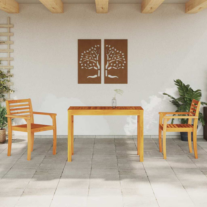 Set de masă pentru grădină 3 buc. Maro Lemn Solid de Acacia