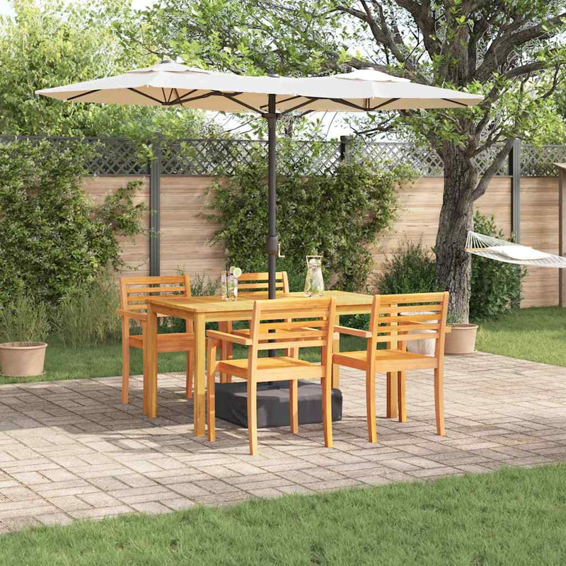 Set de masă pentru grădină 5 buc. Maro Lemn Solid de Acacia