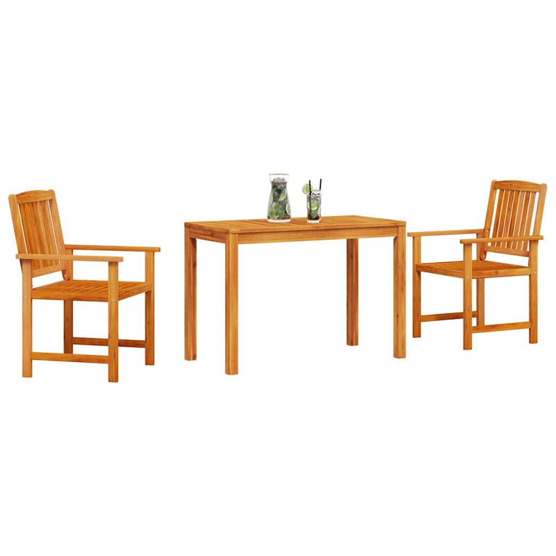 Set de masă pentru grădină 3 buc. Maro Lemn Solid de Acacia