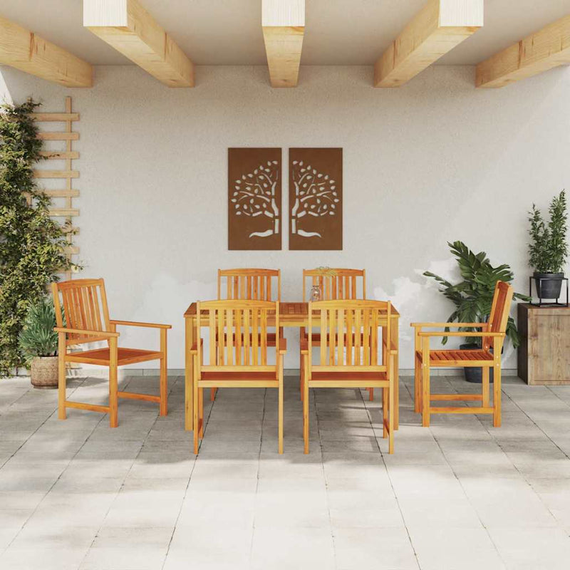 Set de masă pentru grădină 7 buc. Maro Lemn Solid de Acacia