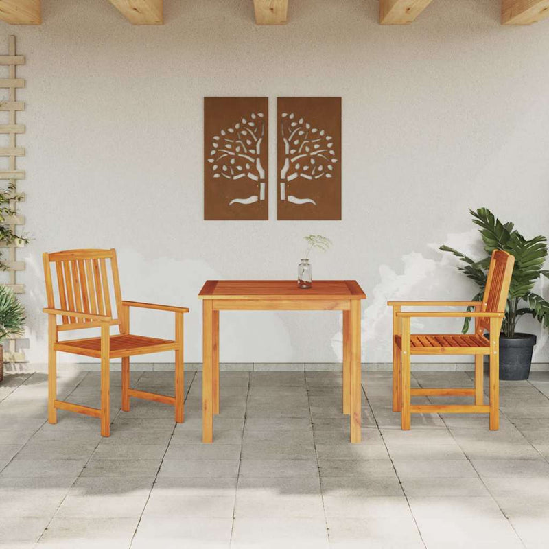 Set de masă pentru grădină 3 buc. Maro Lemn Solid de Acacia