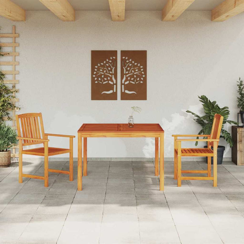 Set de masă pentru grădină 3 buc. Maro Lemn Solid de Acacia
