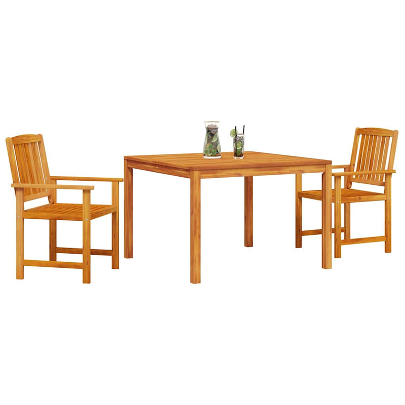 Set de masă pentru grădină 3 buc. Maro Lemn Solid de Acacia