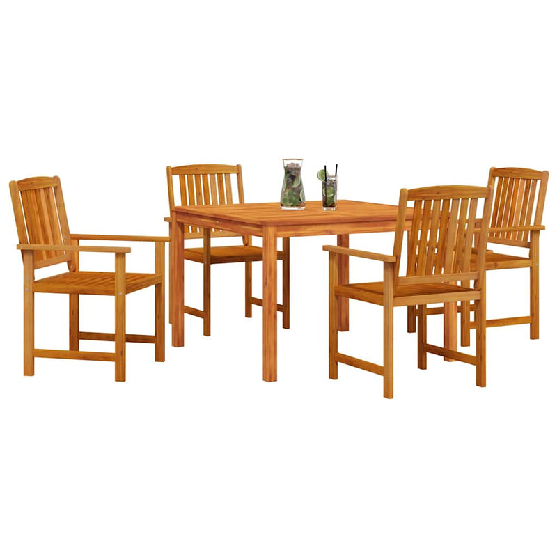 Set de masă pentru grădină 5 buc. Maro Lemn Solid de Acacia