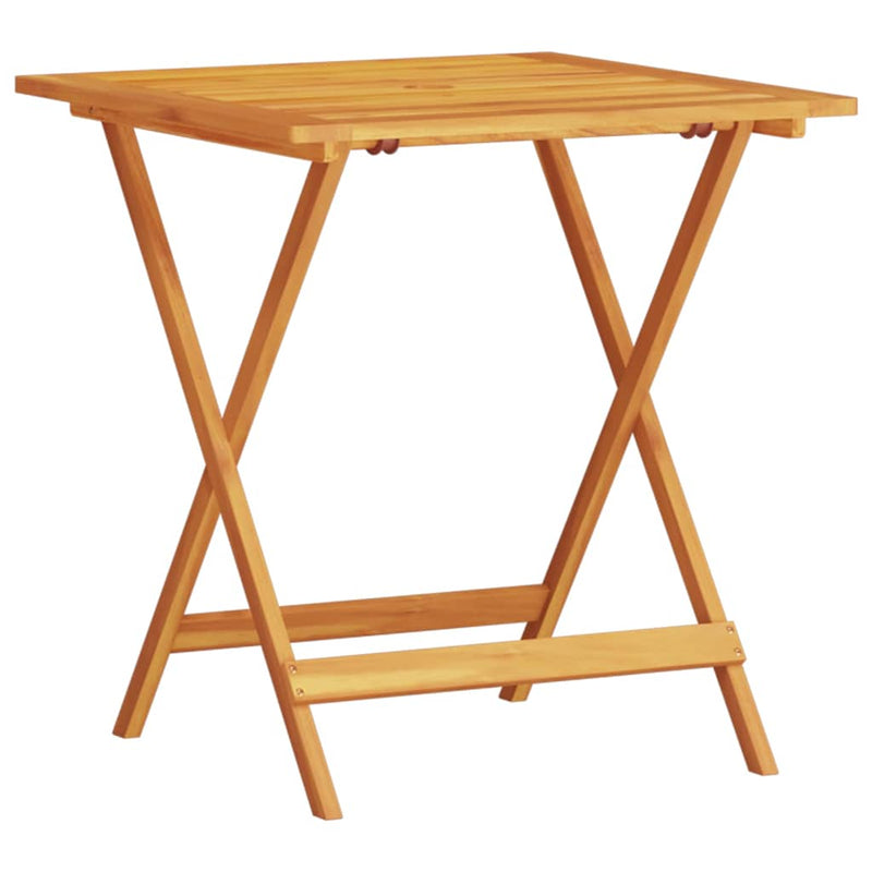 Set Bistro Pliabil 3 buc. Maro Lemn Solid de Acacia