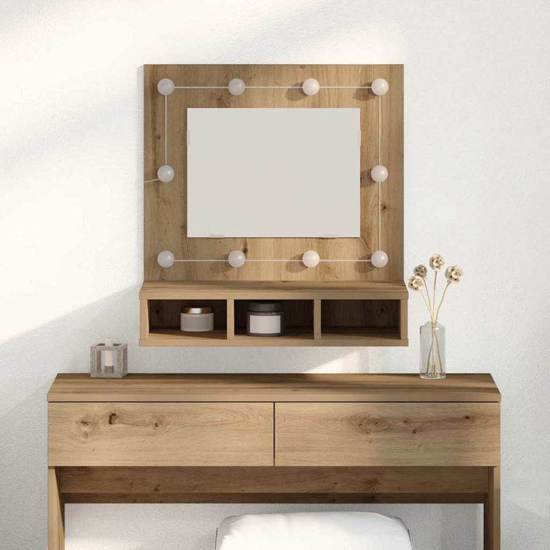 Dulap cu oglindă Stejar Artizanal 60 x 31,5 x 62 cm