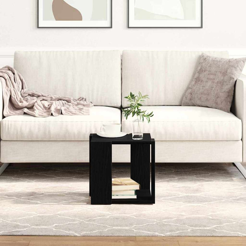 Masă de cafea Stejar Negru 32 x 32 x 30 cm Lemn prelucrat