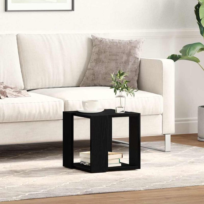 Masă de cafea Stejar Negru 32 x 32 x 30 cm Lemn prelucrat