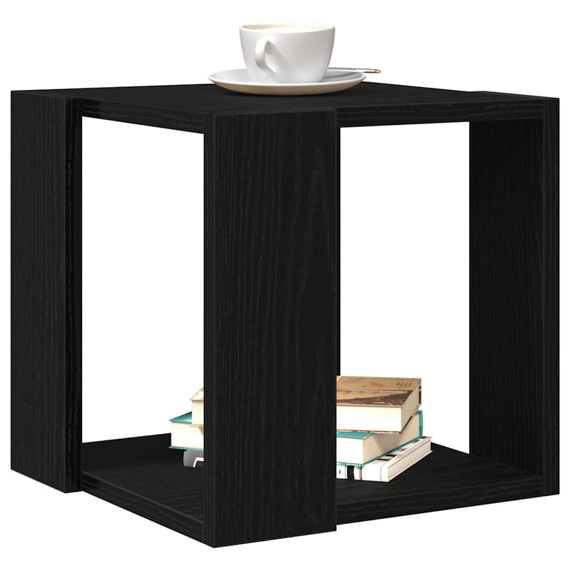 Masă de cafea Stejar Negru 32 x 32 x 30 cm Lemn prelucrat