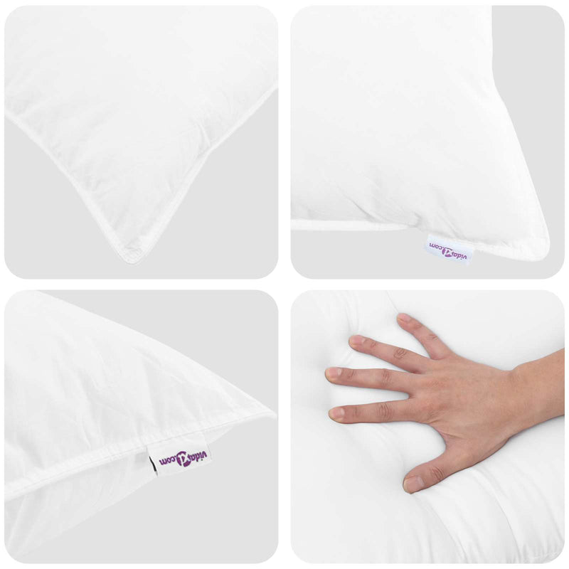 Duvet de iarnă cu pernă 2 buc. Alb Pene de rață
