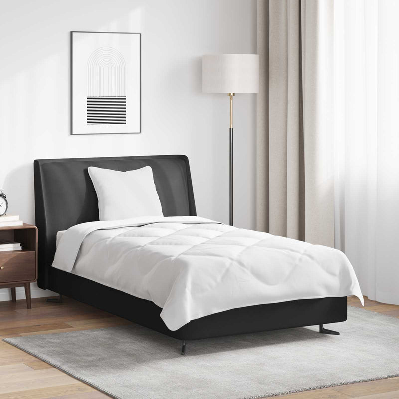 Duvet pentru Toate Sezoanele cu pernă 2 buc. Alb Microfibră