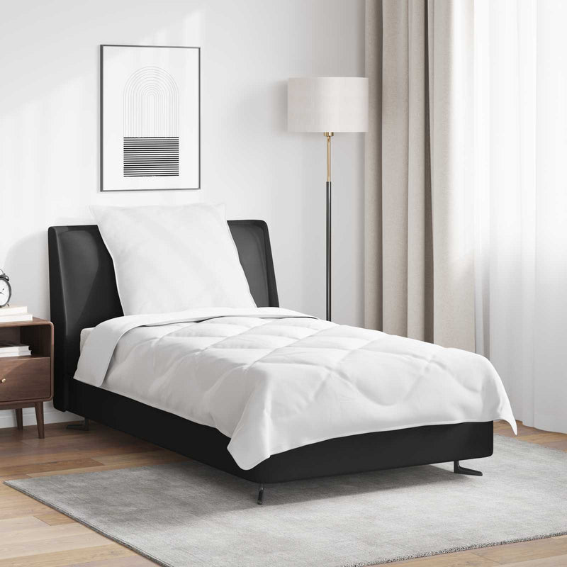 Duvet pentru Toate Sezoanele cu pernă 2 buc. Alb Microfibră