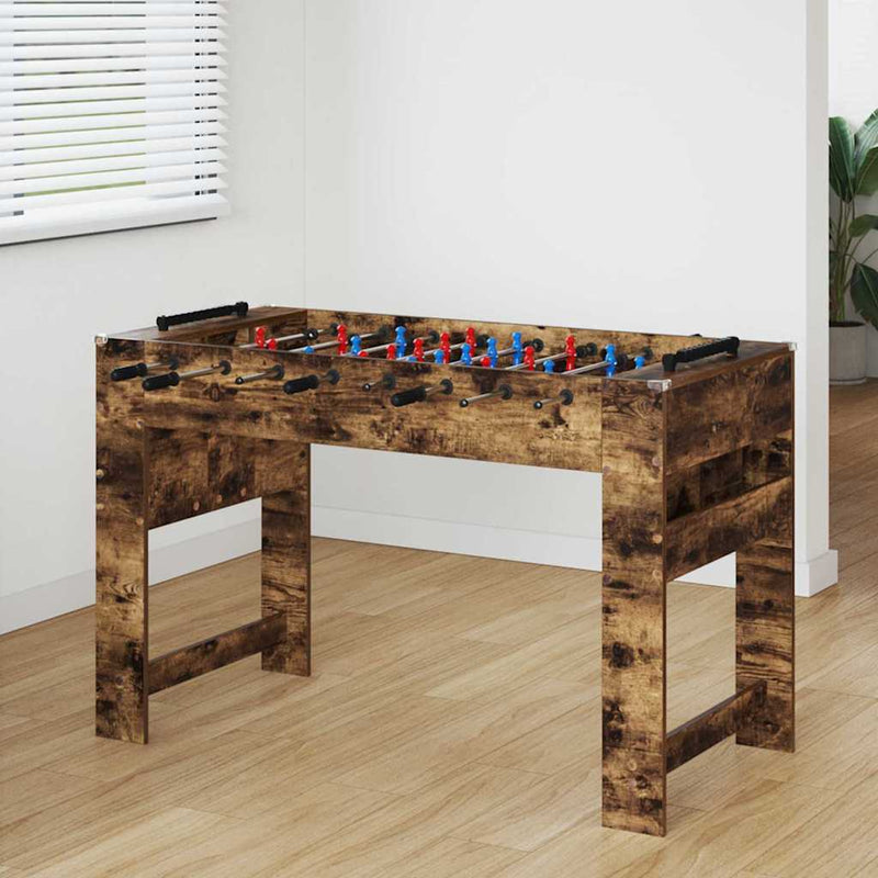 Masă de Foosball Stejar Afumat 125 x 60,5 x 80 cm