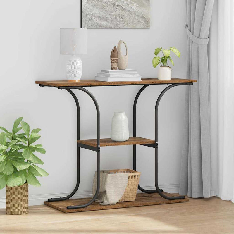 Masă de consolă Lemn vechi 101 x 35 x 80,5 cm Lemn prelucrat