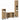 Set de mobilier pentru baie 3 buc. Maro 30 x 30 x 180 cm