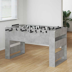 Masă de Foosball Gri Beton 146,5 x 74 x 85 cm Lemn prelucrat