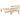 Cadru de pat cu headboard natural 90 x 200 cm Lemn de pin masiv