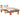 Cadru de pat Maroniu cerat 75 x 190 cm Lemn de pin masiv