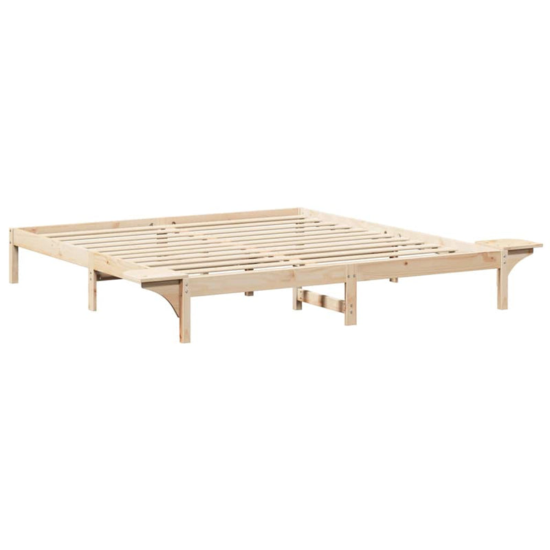 Cadru de pat natural 180 x 200 cm Lemn de pin masiv