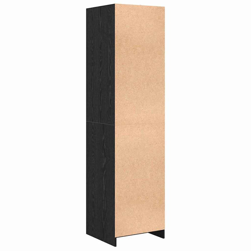 Dulap Stejar Negru 50 x 50 x 200 cm Lemn prelucrat