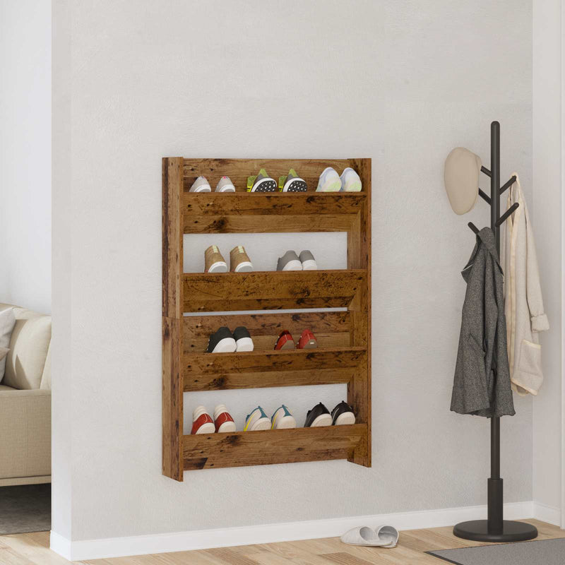 Dulap pentru pantofi 2 buc. 80 x 18 x 60 cm Lemn prelucrat