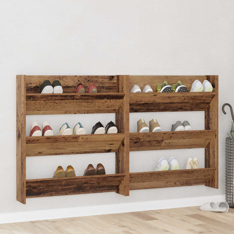 Dulap pentru pantofi 2 buc. 84 x 18 x 90 cm Lemn prelucrat