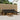 Set de canapele de exterior 6 buc. Natural și Negru