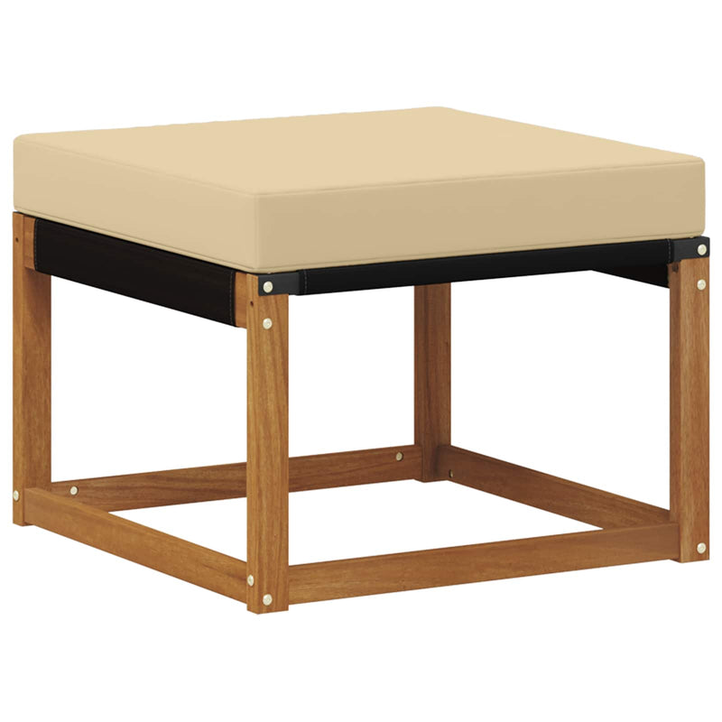 Set de canapele de exterior 6 buc. Natural și Bej