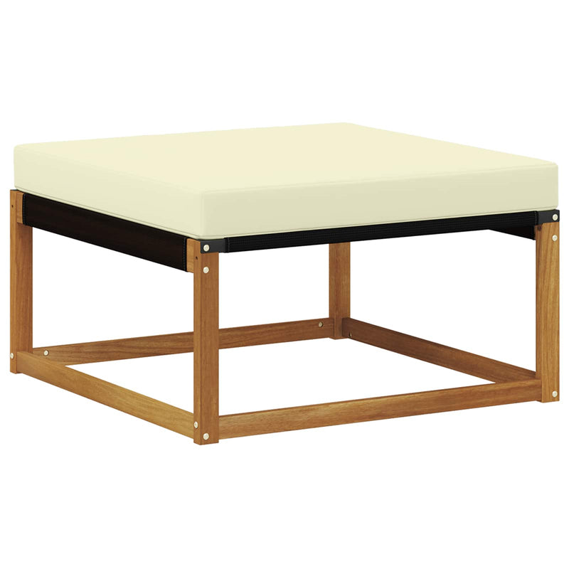 Set de canapele de exterior 7 buc. Natural și Crem