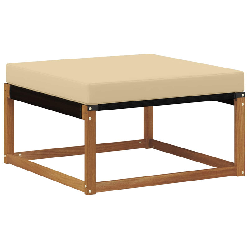 Set de canapele de exterior 8 buc. Natural și Bej